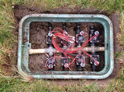 sprinkler wire junction box|home depot sprinkler valve box.